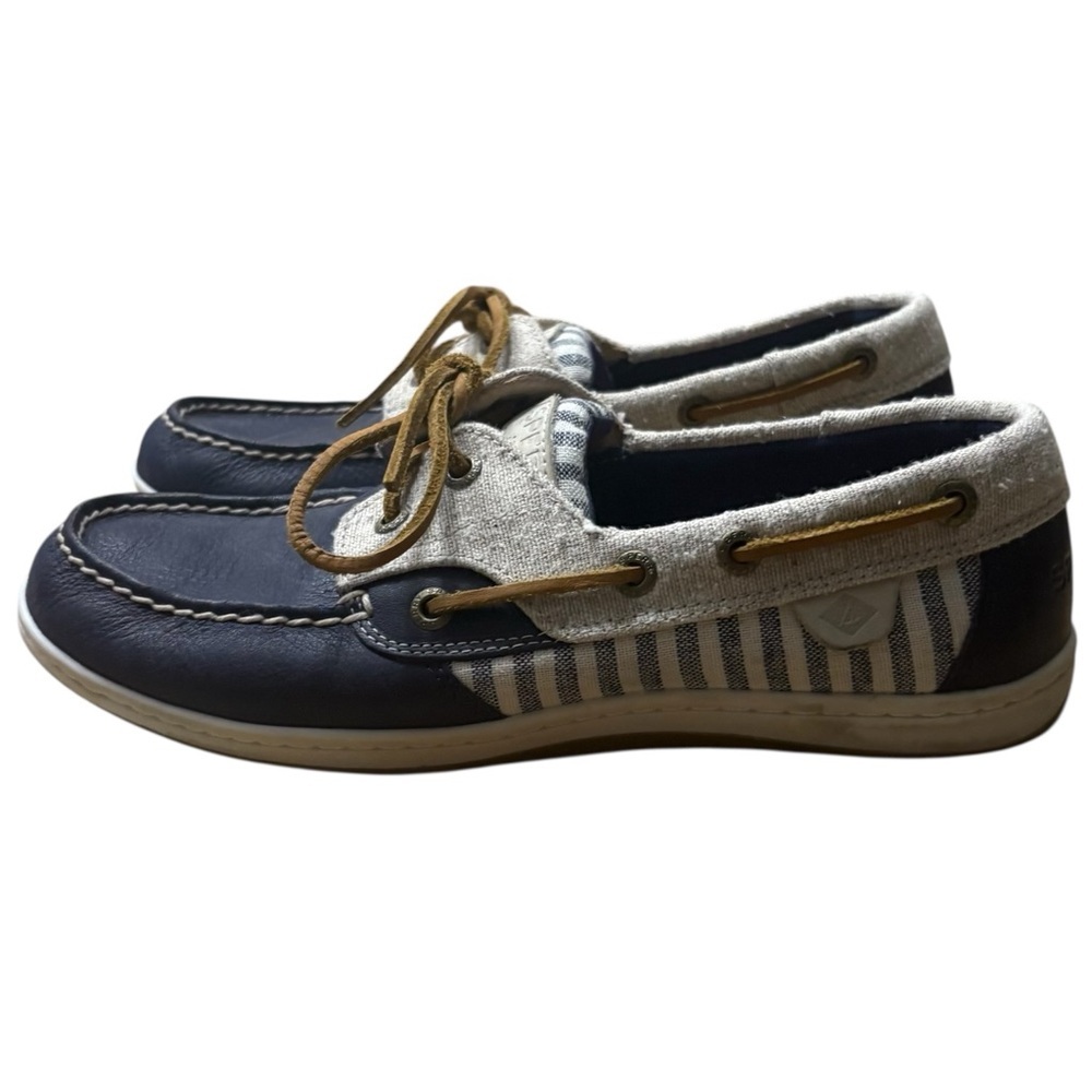 SPERRY Koifish Casual Boat Shoes in Navy/Tan Size 7.5 — Perfect for Summer!!! - Picture 6 of 9